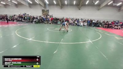 138 lbs Champ. Round 2 - Rayce Schriever, Sand Creek vs Brody Makloski, Fort Collins