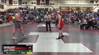 190 lbs Round 1 - Kyler Jensen, Solon vs Holden Craft, Union, LaPorte City