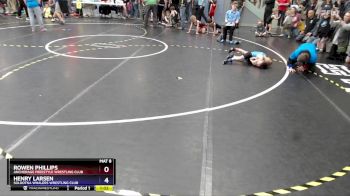 40 lbs Quarterfinal - Henry Larsen, Soldotna Whalers Wrestling Club vs Rowen Phillips, Anchorage Freestyle Wrestling Club