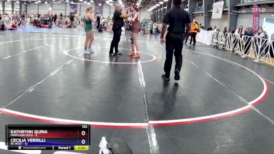 122 lbs Rd# 4- 12:45pm Friday - Cecilia Verrilli, PA WEST vs Kathrynn Quina, Maryland Gold