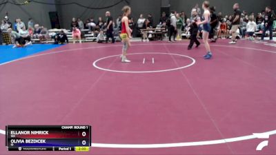 118 lbs Champ. Round 1 - Ellanor Nimrick, WA vs Olivia Bezdicek, ID