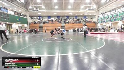 150 lbs Semifinal - Tyson Rey, Rancho Bernardo vs Diego Medina, Torrey Pines