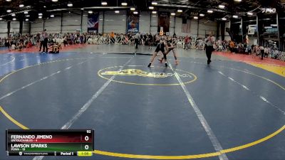 92 lbs Rd# 7- 10:45am Saturday Final Pool - Lawson Sparks, POWA vs Fernando Jimeno, Untouchables