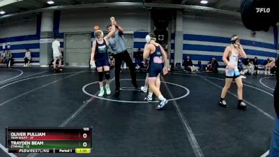 105 lbs Round 5 (8 Team) - Oliver Pulliam, Team Shutt vs Trayden Beam, CTWHALE