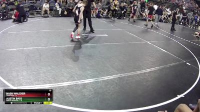 75 lbs Quarterfinals (8 Team) - Austin Bass, North Dakota 1 vs Nash Walcker, Team USA