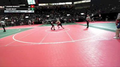209 lbs Cons. Round 5 - Blaze Wiley, NWS3 vs Legend Morgan, GIR3