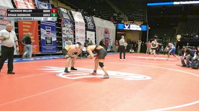 285 Class 2 lbs Cons. Round 1 - Jackson Miller, Oak Grove vs Ethan Sizemore, Cassville