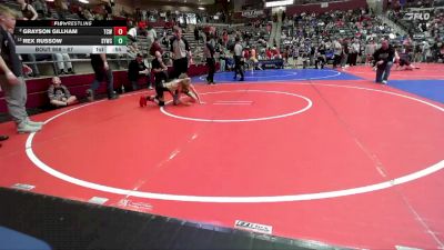 67 lbs Cons. Semi - Rex Russow, Springdale Youth Wrestling Club vs Grayson Gillham, Team Conquer Wrestling