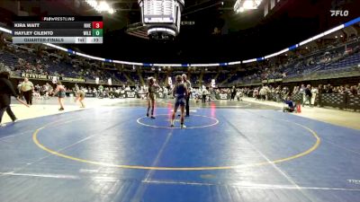 124 lbs Quarterfinal - Kira Watt, River Valley vs Hayley Cilento, Wilson
