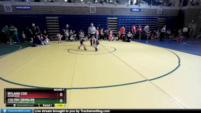 50 lbs Round 1 - Ryland Cox, Idaho Gold vs Colten Gengler, Lewiston Wrestling Club