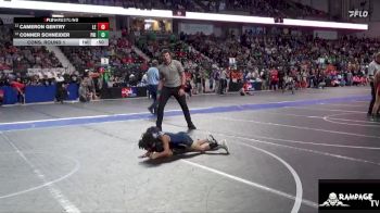 64 lbs Cons. Round 1 - Conner Schneider, Phillipsburg vs Cameron Gentry, Lawrence Elite