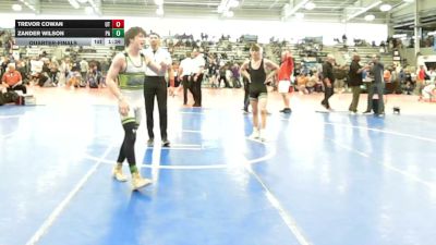 120 lbs Quarterfinal - Trevor Cowan, UT vs Zander Wilson, PA