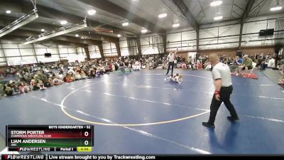 52 lbs 1st Place Match - Storm Porter, Champions Wrestling Club vs Liam Andersen, JWC