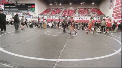 132 lbs Quarterfinal - Edan Fugett, Standfast vs Ryan Rudebeck, Crutchmer Wrestling Club