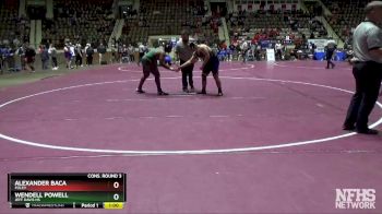 220 lbs Cons. Round 3 - Wendell Powell, Jeff Davis Hs vs Alexander Baca, Foley