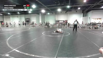 46 lbs Quarterfinal - Kekoa Sheldahl, Mantanona TC vs Emilio Perez, Rising Sun WC