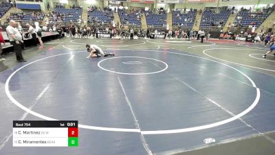 85 lbs Consi Of 4 - Cooper Martinez, DC Wrestling vs Chase Miramontes, Bear Cave