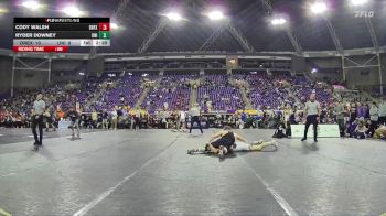 165 lbs Round 5 (6 Team) - Ryder Downey, Northern Iowa vs Cody Walsh, Drexel