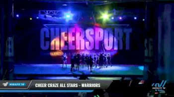 Cheer Craze All Stars - Warriors [2021 L3 Junior - D2 - Small - C Day 1] 2021 CHEERSPORT National Cheerleading Championship