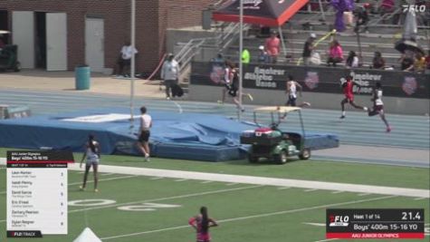 2026 AAU Junior Olympic Games - Youth Boys' 400m, Semi-Finals 1 - Age 15-16