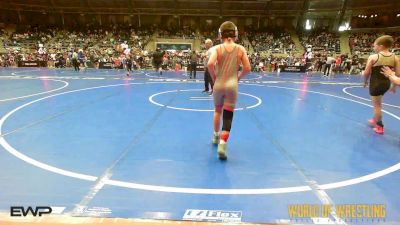 90 lbs Round Of 32 - Albie Cook, Hoisington Jr Cardinals vs Rally Zinck, All I See Is Gold Academy