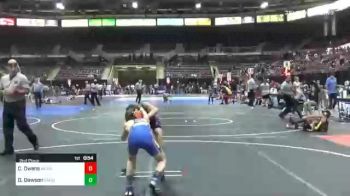 72 lbs 2nd Place - Chrystian Owens, Mohave Wrestling Club vs Drew Dawson, Umpqua Wrestling Club