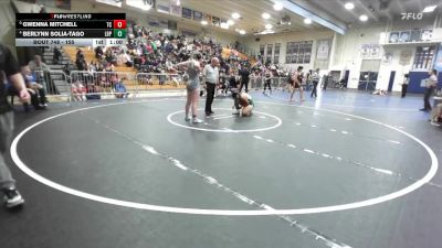 155 lbs Cons. Semi - Gwenna Mitchell, Temescal Canyon vs Berlynn Solia-Tago, Poly/Long Beach