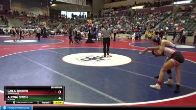 6A 100 lbs Semifinal - Alexia Smith, Rogers vs Laila Brown, Springdale