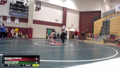 55-59 lbs Round 5 - Ronan Niemer, Franklin Central WC vs Brando Wheeler, Western WC