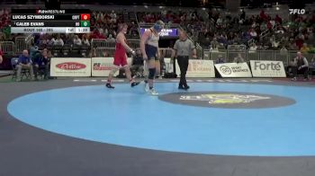 285 lbs Quarterfinal - Caleb Evans, Homestead vs Lucas Szymborski, Crown Point