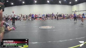 187 lbs Round 2 (4 Team) - Grayson Ringwald, Great Bridge Wrestlng vs Jacob Perkins, Wednesday Warriors