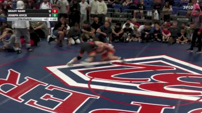 150 lbs 7th Place - Brady Hand, VA vs Joseph Joyce, RI