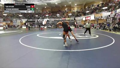 150 lbs Quarterfinal - Etson Moreno, Hoxie Hs vs Bo Kyler, Ellsworth Hs