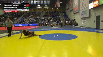 125 lbs Champ. Round 1 - Garen Keshishian, Cal Poly Humboldt vs Clemente Delgado, Embry-Riddle (Ariz.)