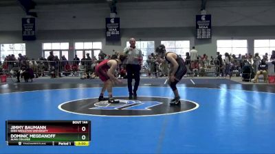 133 lbs Cons. Round 1 - Dominic Megdanoff, Alma College vs Jimmy Baumann, Ohio Wesleyan University