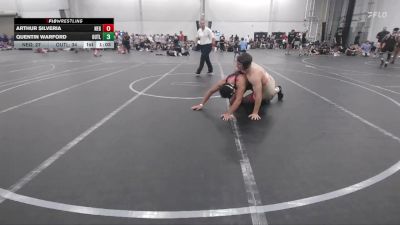 190 lbs Round 3 (6 Team) - Quentin Warford, Outlaws HS vs Arthur Silveria, New England Gold