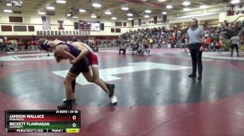 JV-18 lbs Quarterfinal - Beckett Flannagan, Alburnett vs Jamison Wallace, Maquoketa