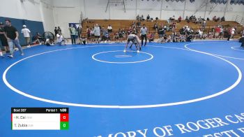 130 lbs Cons. Round 4 - Haolong Cai, Young Gun WC vs Thomas Zubia, Zubia Boyz