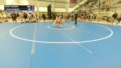 126 lbs Quarters - Brody Johnson, South West Washington Wrestling Club vs Caleb Clemans, FordDynastyWrestlingClub