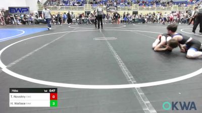 75 lbs Semifinal - Tucker Novotny, Cowboy Wrestling Club vs Hunter Wallace, Raw Wrestling Club