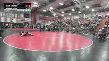 115 lbs Semifinal - Noemi Cordero, Poway vs Rebecca Dezan, Upland