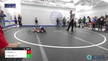 61 lbs Rr Rnd 2 - Kapri Bruens, Carl Albert vs Korey Maxwell, Choctaw Ironman Youth Wrestling