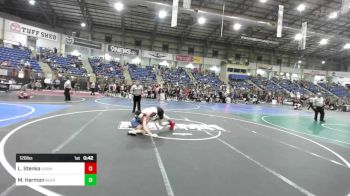 126 lbs Consi Of 16 #1 - Logan Stenka, Adams Central HS vs Milo Harmon, Bear Cave WC