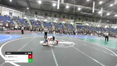 126 lbs Consi Of 16 #1 - Logan Stenka, Adams Central HS vs Milo Harmon, Bear Cave WC