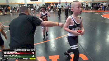 PW-1 lbs Quarterfinal - Ariya Barrera, CPU Storm Wrestling Club vs Allison Jacobi, North Liberty Wrestling Club