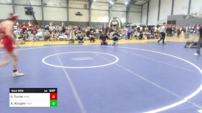 126 lbs Consi Of 8 #2 - Garrett Turner, Mwc vs Aimen Alzughir, Heritage