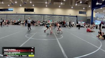 115 lbs Round 6 (8 Team) - Waylon Anderson, VA Team Predator vs Kade Pudwill, Riverheads MS Wrestling