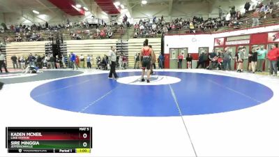 190 lbs Cons. Round 2 - Kaden McNeil, Lake Station vs Sire Minggia, Jeffersonville