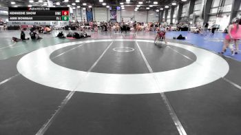 132 lbs Rr Rnd 2 - Kennedie Snow, East Rowan Wrestling Club vs ABBI BOWMAN, PA Legends