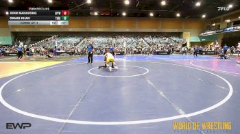 88 lbs Consi Of 4 - John Mahavong, Eagle Point Youth Wrestling vs Owais Khan, THRESHOLD WRESTLING CLUB
